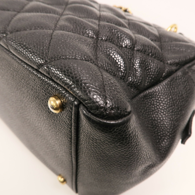 CHANEL 牛皮皮革Petite Timeless Tote金扣肩背袋-10