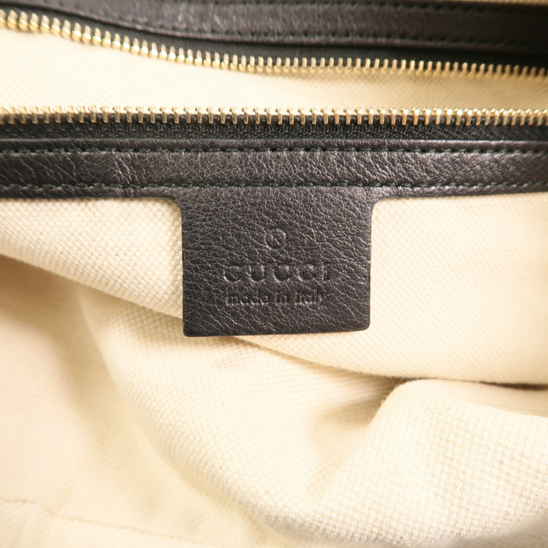 GUCCI 牛皮皮革Miss GG Hobo Bag金扣手挽肩背兩用袋-5