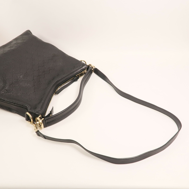 GUCCI 牛皮皮革Miss GG Hobo Bag金扣手挽肩背兩用袋-7