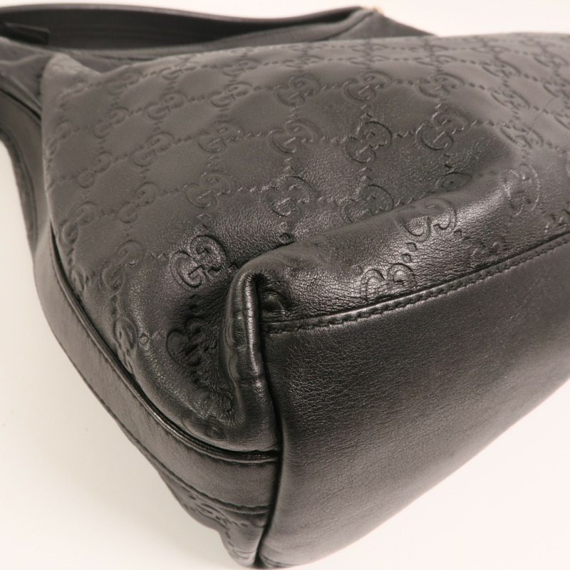 GUCCI 牛皮皮革Miss GG Hobo Bag金扣手挽肩背兩用袋-11