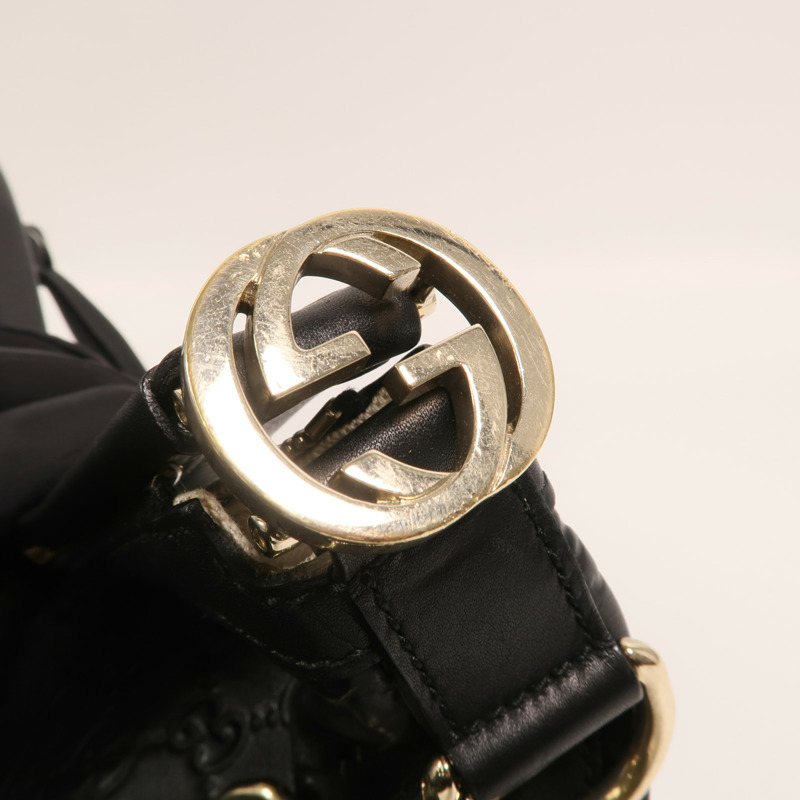 GUCCI 牛皮皮革Miss GG Hobo Bag金扣手挽肩背兩用袋-13