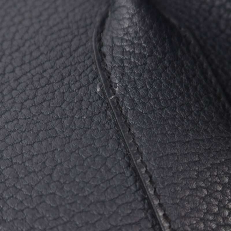 HERMES Negonda皮革Garden Party 36銀扣手挽袋Bleu Indigo-14