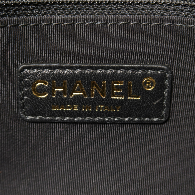 CHANEL 羊皮皮革Colorblock Medium Flap Bag金扣鏈帶肩背袋-5