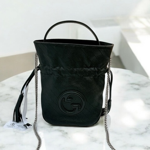 莉亞精品♡ Gucci 760313 SoHo 水桶 黑 二手