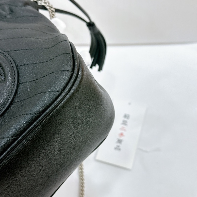莉亞精品♡ Gucci 760313 SoHo 水桶 黑 二手-8
