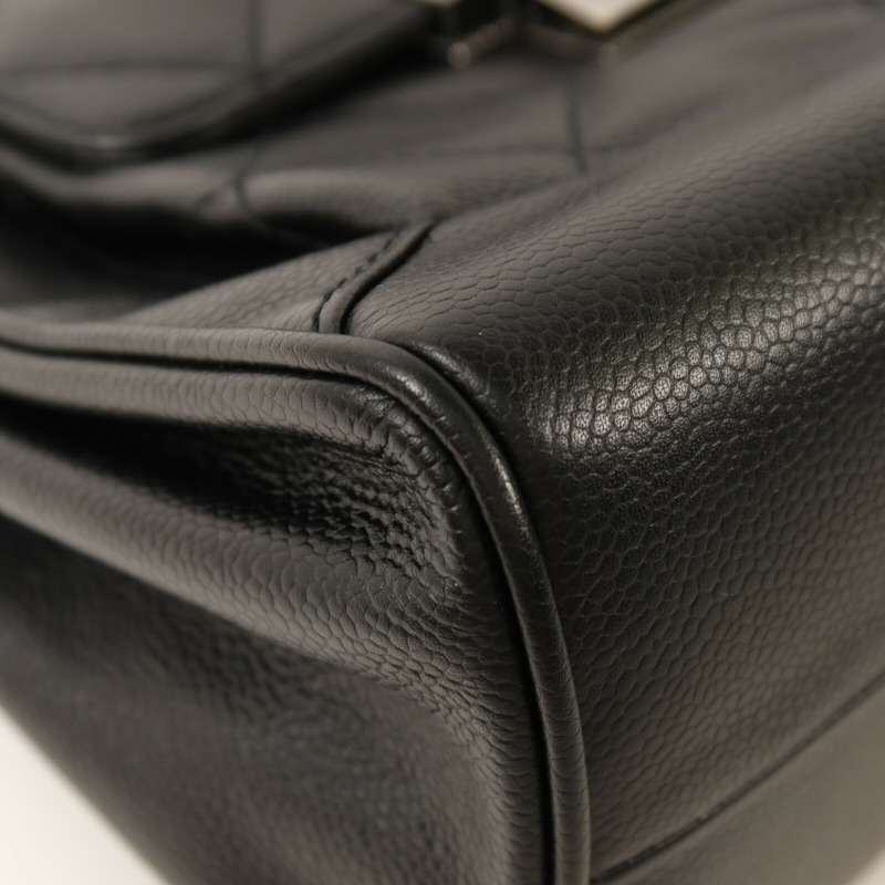 CHANEL 牛皮皮革Accordion Flap銀扣鏈帶肩背袋-11