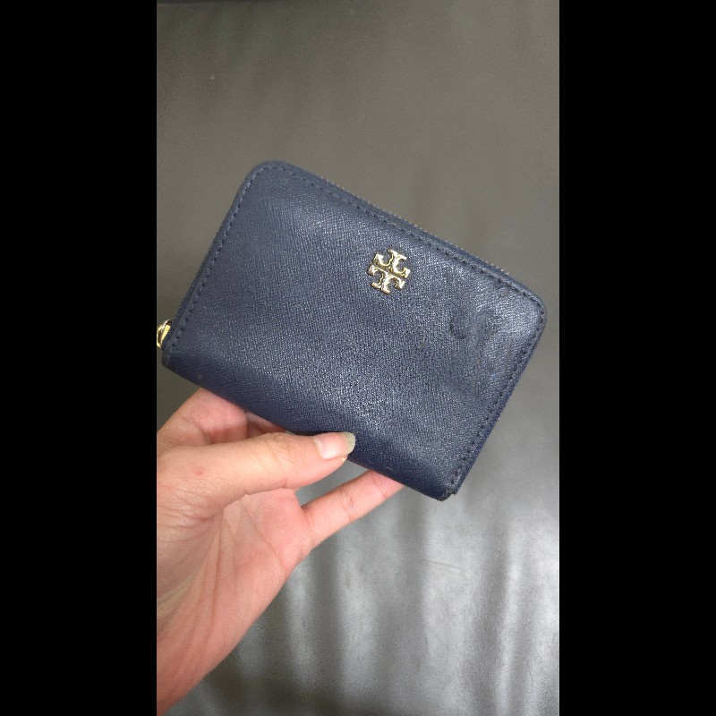 Tory Burch 藏藍色短夾/名片夾/鑰匙夾-7