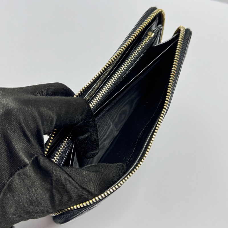 【極新🎁】 YSL 黑金 魚子醬牛皮 長夾 （專櫃29,900）-7