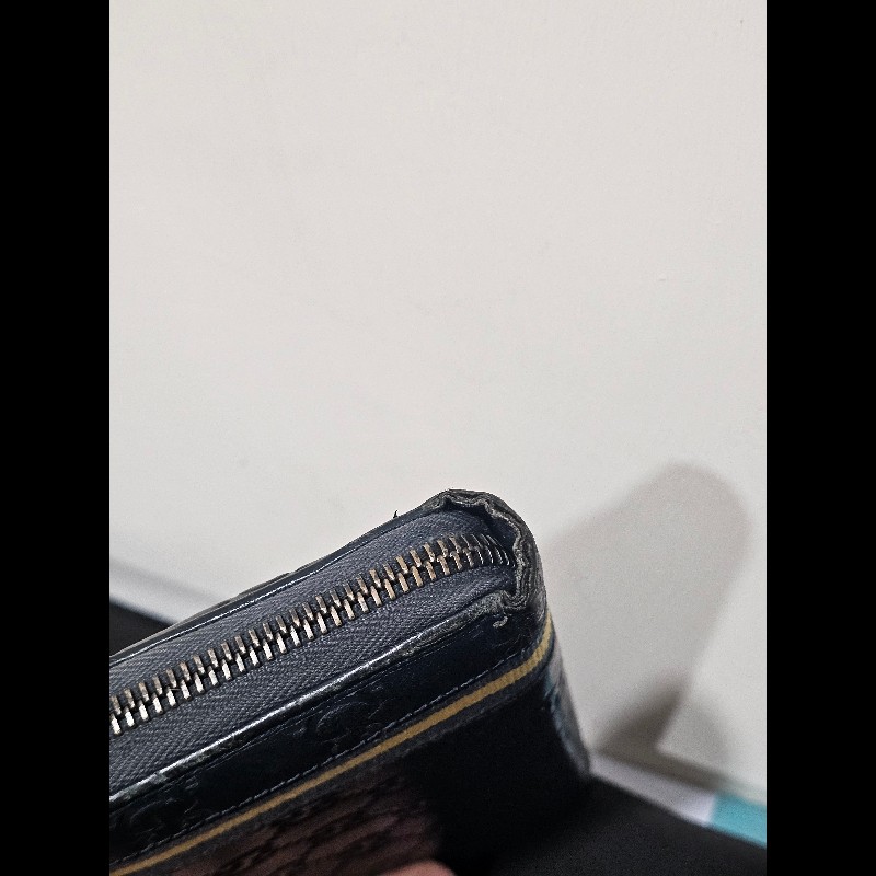 GUCCI 深藍色長版皮夾-7