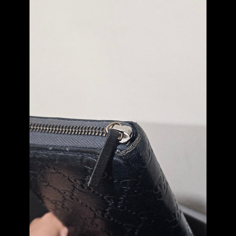 GUCCI 深藍色長版皮夾-8