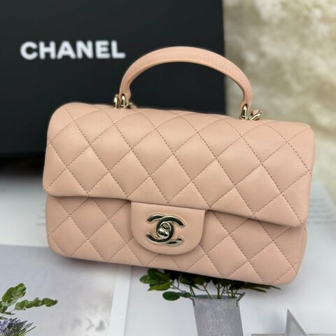 Chanel CF Handle 裸粉 金扣 芯片款 26年最新款