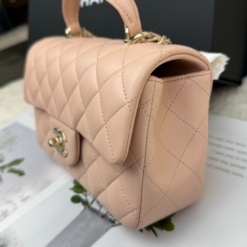 Chanel CF Handle 裸粉 金扣 芯片款 26年最新款-1