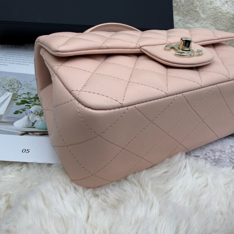 Chanel CF Handle 裸粉 金扣 芯片款 26年最新款-4