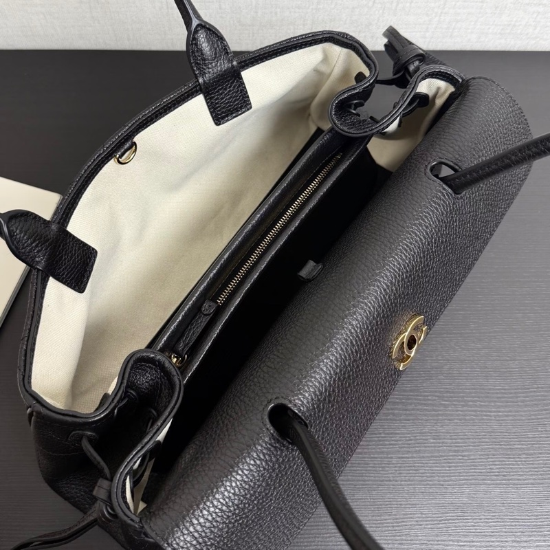 Chanel 全新🔥現貨 法棍包 荔枝牛皮 黑金-6