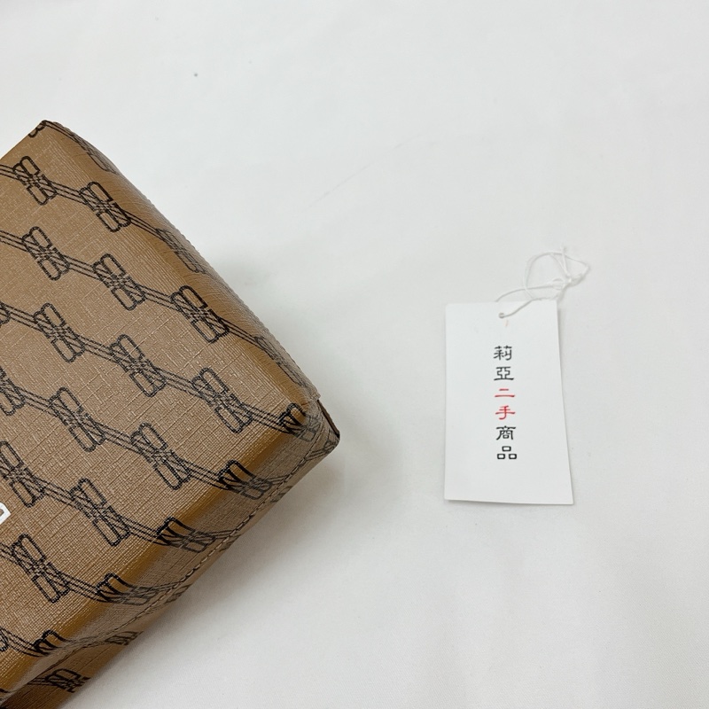 莉亞精品♡BALENCIAGA 老花 咖色 手機包 二手-8