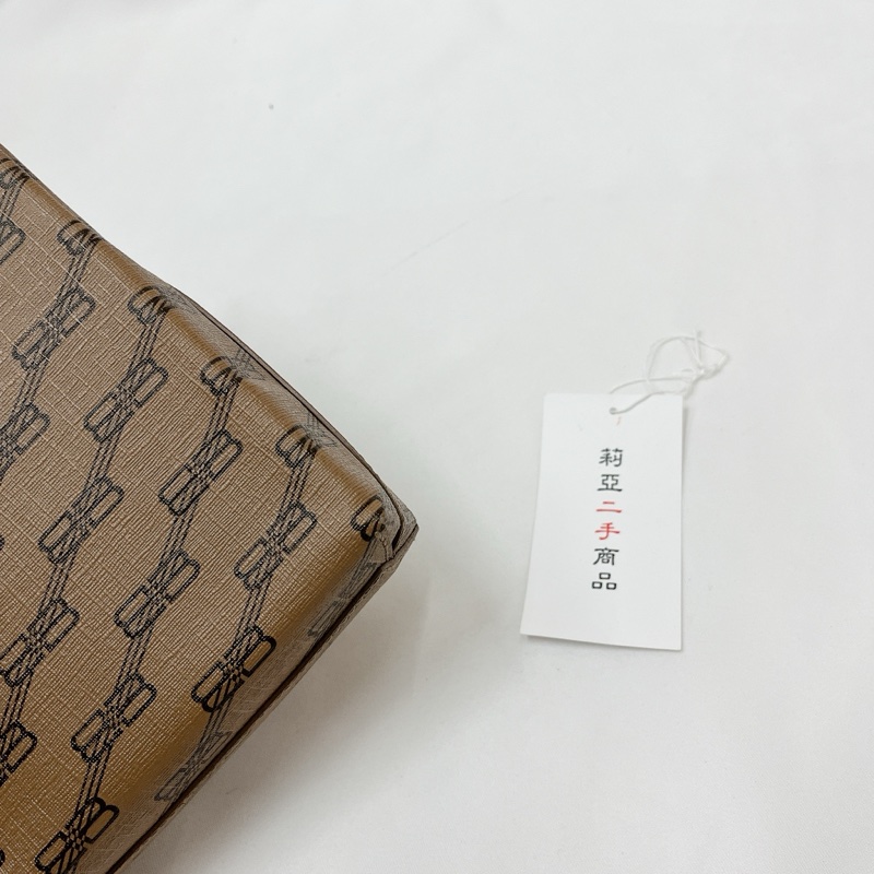 莉亞精品♡BALENCIAGA 老花 咖色 手機包 二手-9