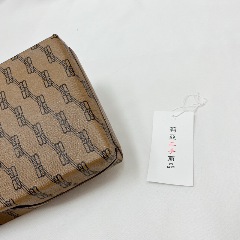 莉亞精品♡BALENCIAGA 老花 咖色 手機包 二手-10