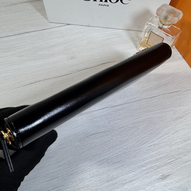 🔥🔥Chloe 長夾 草寫字母 黑色-15