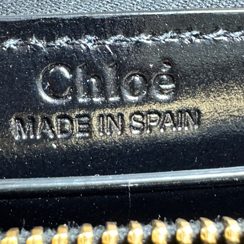 🔥🔥Chloe 長夾 草寫字母 黑色-34