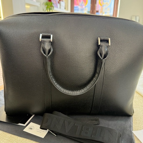 Montblanc萬寶龍公文包，黑色 有肩帶