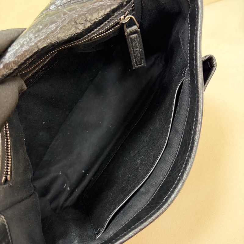 YSL油蠟皮Niki中號黑銀鏈條包 28*22 98新配件塵袋-2