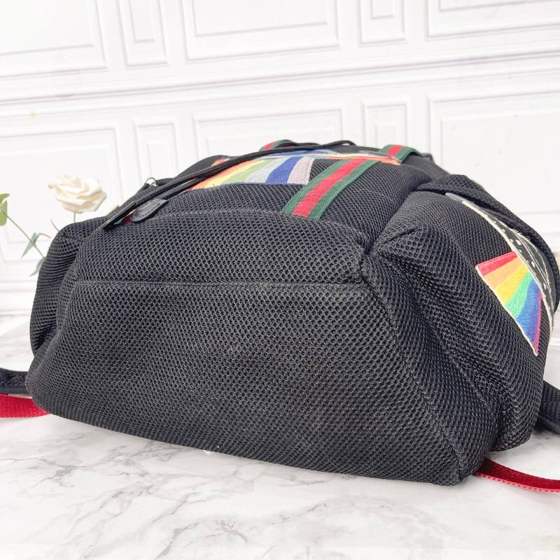 gucci 限量虎頭刺繡後肩包背包32*14*42 98新配件塵袋-7