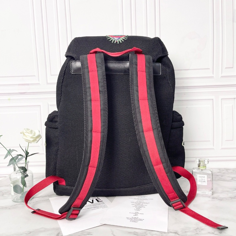 gucci 限量虎頭刺繡後肩包背包32*14*42 98新配件塵袋-8