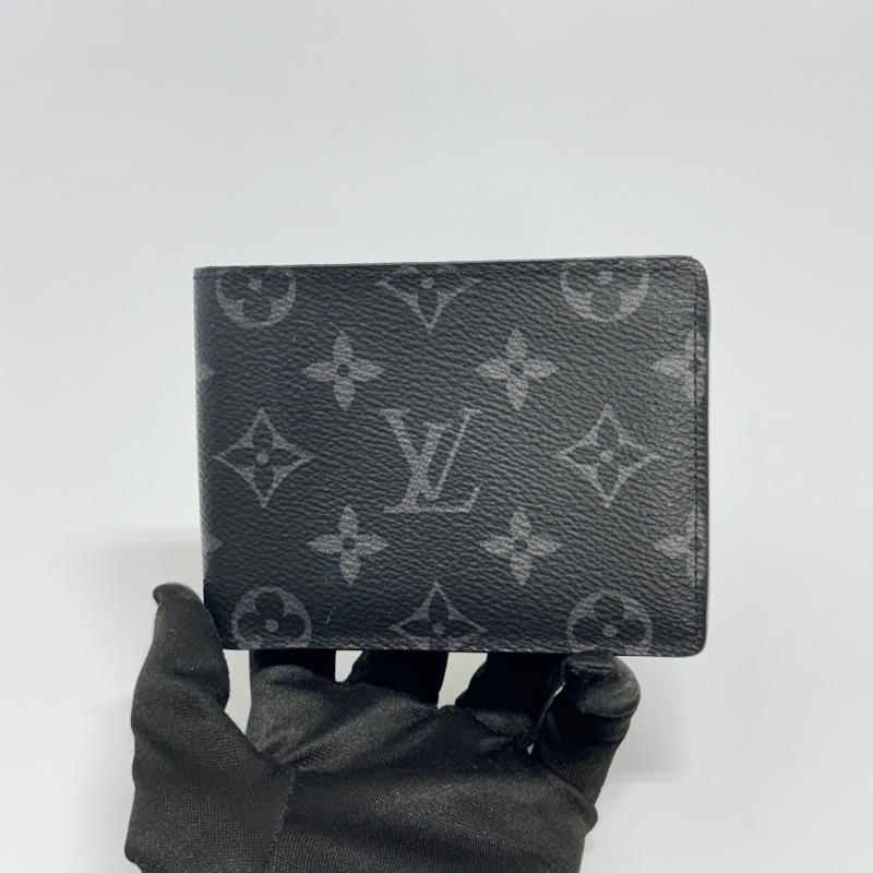 【全套配件🎁】 LV 黑武士 黑老花 經典短夾 （專櫃24,000）-3