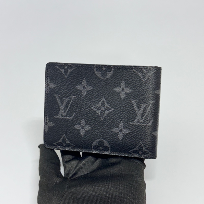 【全套配件🎁】 LV 黑武士 黑老花 經典短夾 （專櫃24,000）-4