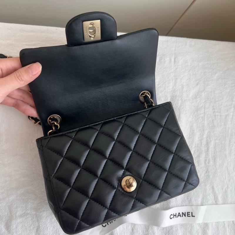 ෆ Chanel方胖 口蓋包🈶購證-13