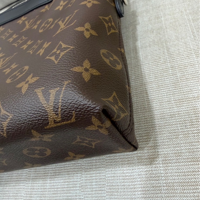 LV 路易威登 棕色 原花帆布 黑色牛皮 公事包 手提包 斜背包-36