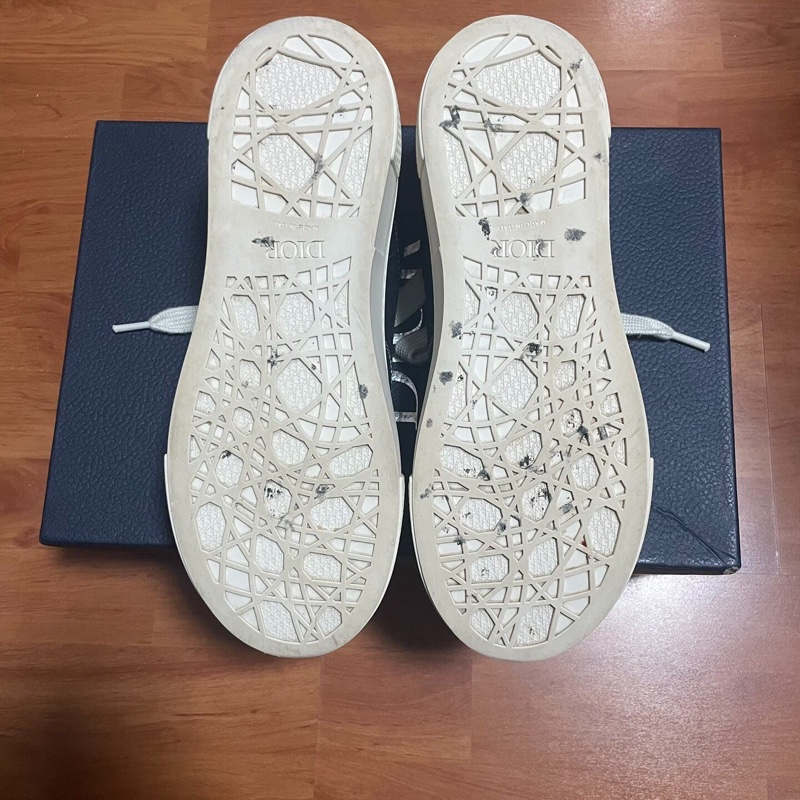 DIOR迪奧B33厚底鞋 低幫滿印休閒板鞋 男款黑色 42碼-8