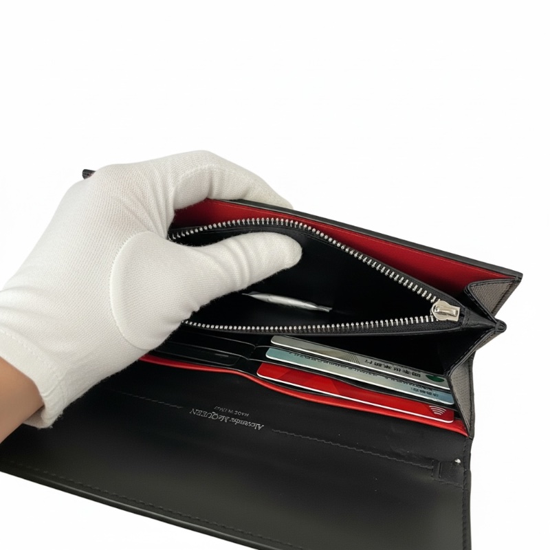 【二手 95 新】Alexander McQueen 亞歷山大麥昆骷髏頭鍊帶手拿包/皮夾-18