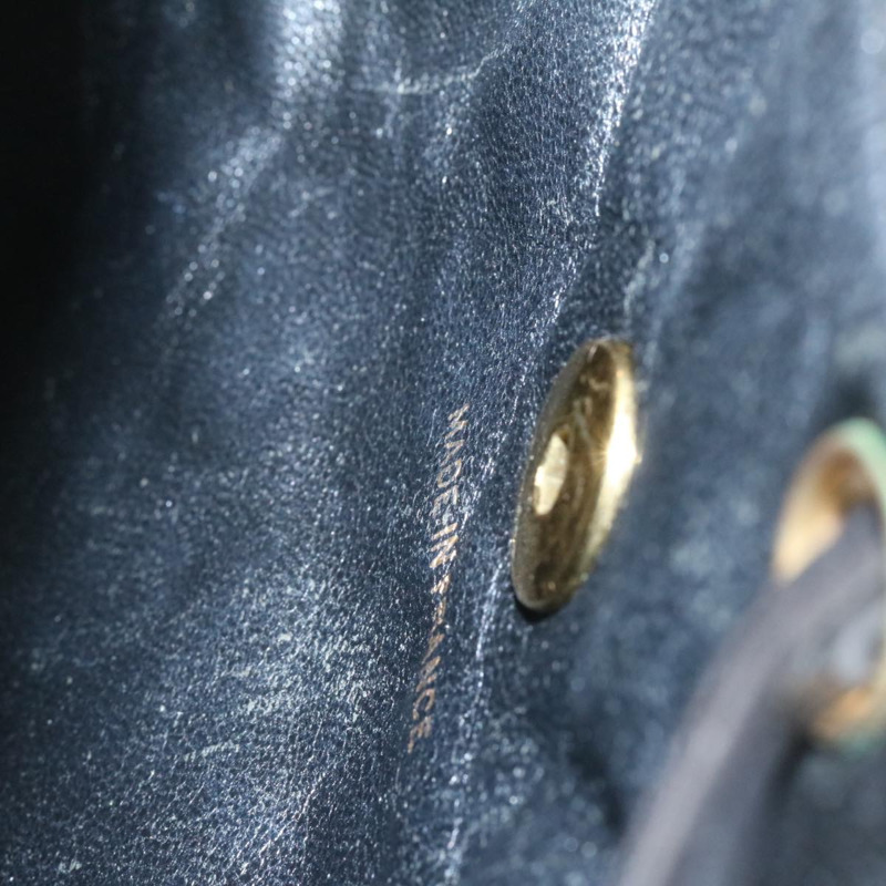 【日本直送】香奈兒 (CHANEL) 絎縫皮革雙肩包，黑色金色，CC標誌，貨號ar4662M-18