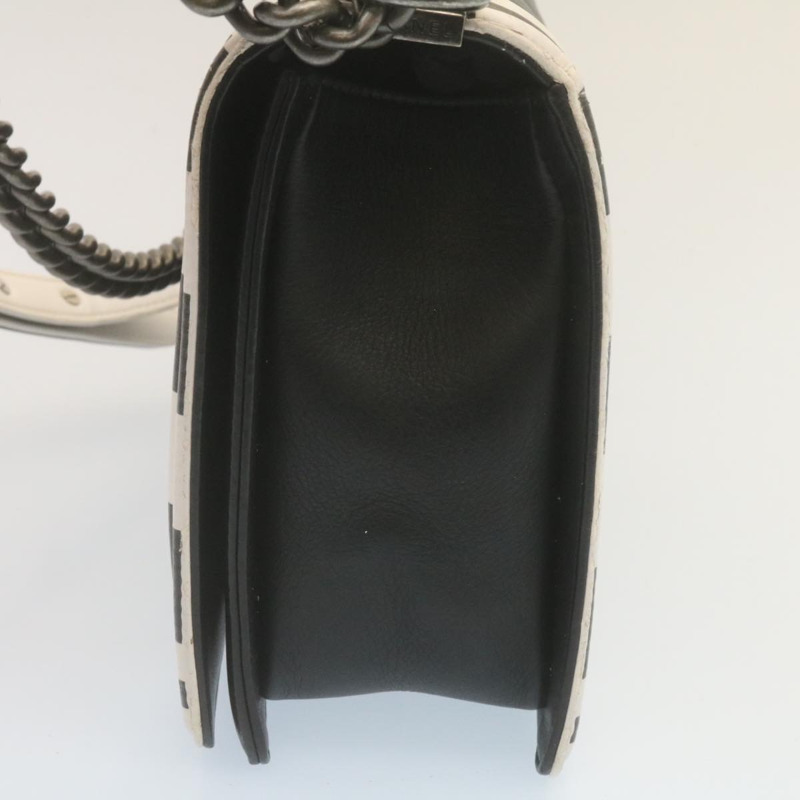 【日本直送】香奈兒 (CHANEL) Matelasse Boy Chanel 鏈條單背包，羊皮材質，黑色，CC標誌，正品編號 29190SAM-3