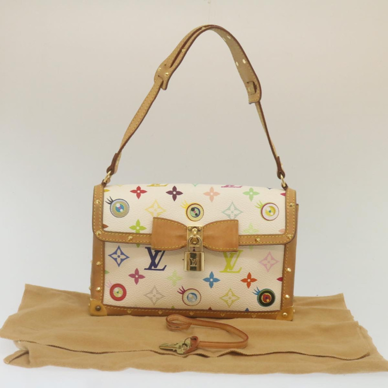 【日本直送】路易威登 Monogram Pochette Eye Miss You 手提包 白色 M92055 正品 29328M-11