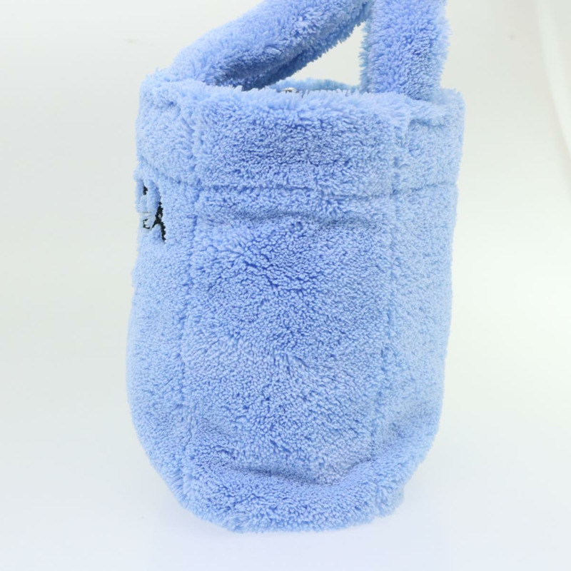 【日本直送】PRADA Terry 手提包 2way 淺藍色 黑色 正品 47188SAV-2