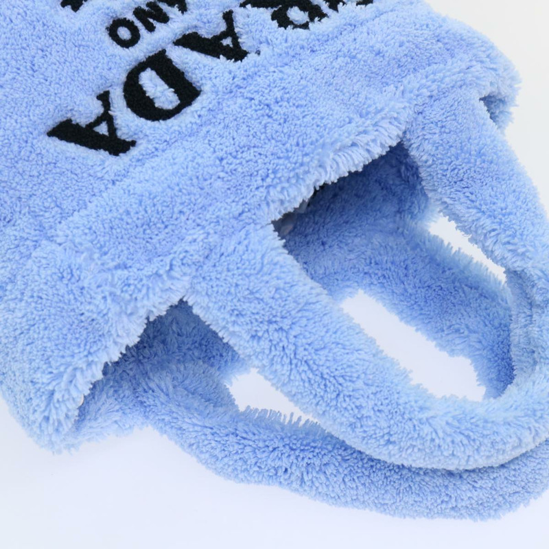 【日本直送】PRADA Terry 手提包 2way 淺藍色 黑色 正品 47188SAV-5