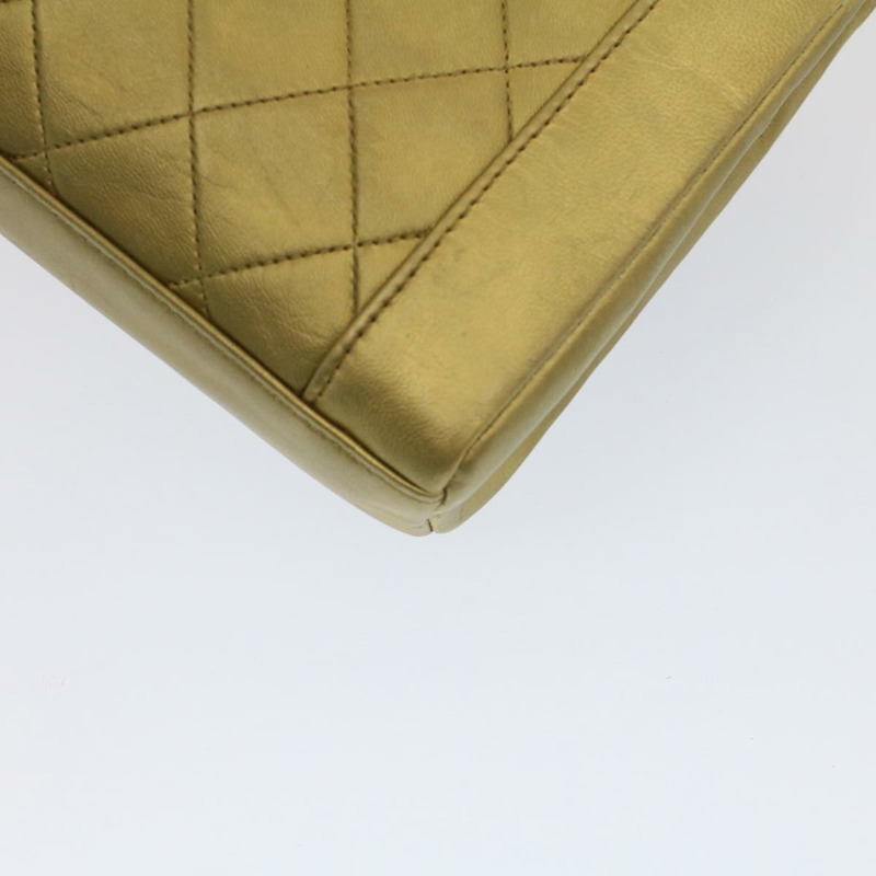 【日本直送】香奈兒 (CHANEL) Matelasse Turn Lock 鏈條單肩包，羊皮材質，金色雙C標誌，貨號 51274SAM-14