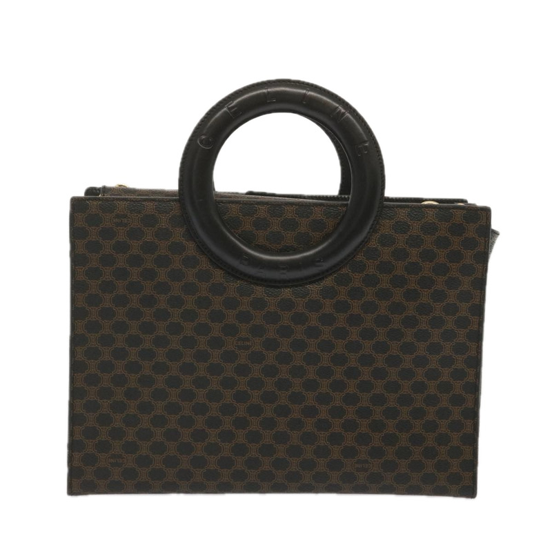 【日本直送】CELINE Macadam帆布手提包 PVC 兩用黑色 正品 67776V-1