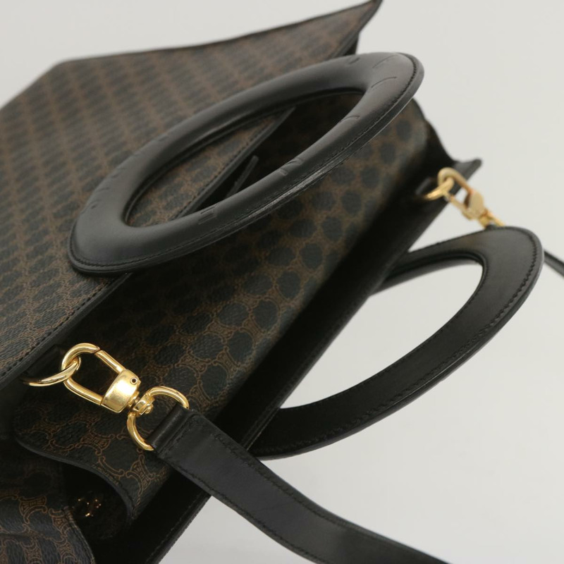 【日本直送】CELINE Macadam帆布手提包 PVC 兩用黑色 正品 67776V-5