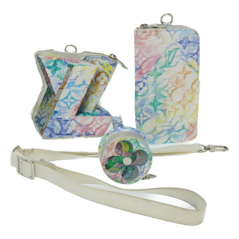 路易威登 Monogram Pastel Colors LV Block Multicolor M57277 LV Auth 69979SM