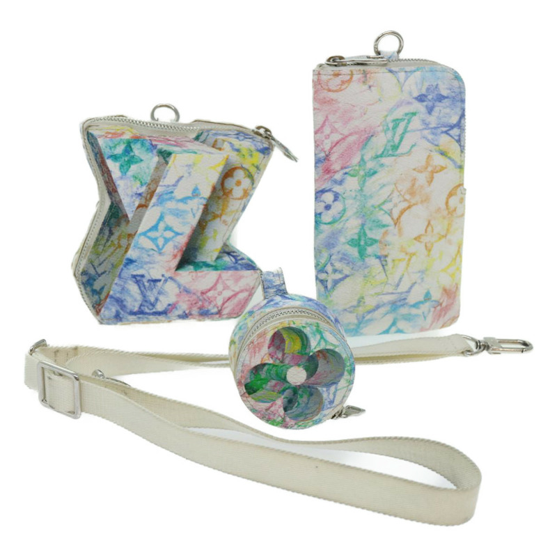 【日本直送】路易威登 Monogram Pastel Colors LV Block Multicolor M57277 LV Auth 69979SM-0