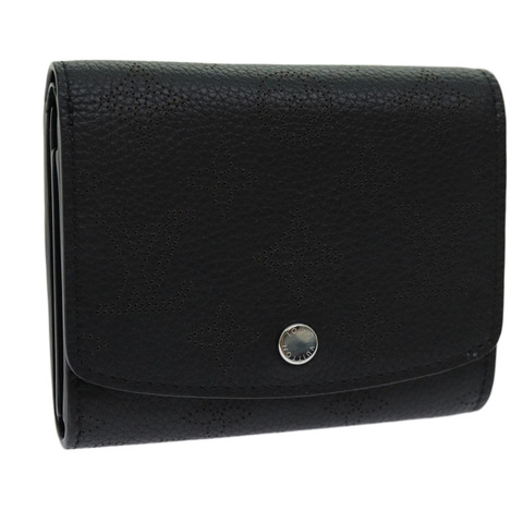 路易威登 Mahina Portefeuille Iris Compact Wallet Noir M62540 LV Auth 70838M
