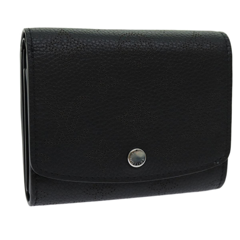 【日本直送】路易威登 Mahina Portefeuille Iris Compact Wallet Noir M62540 LV Auth 70838M-0
