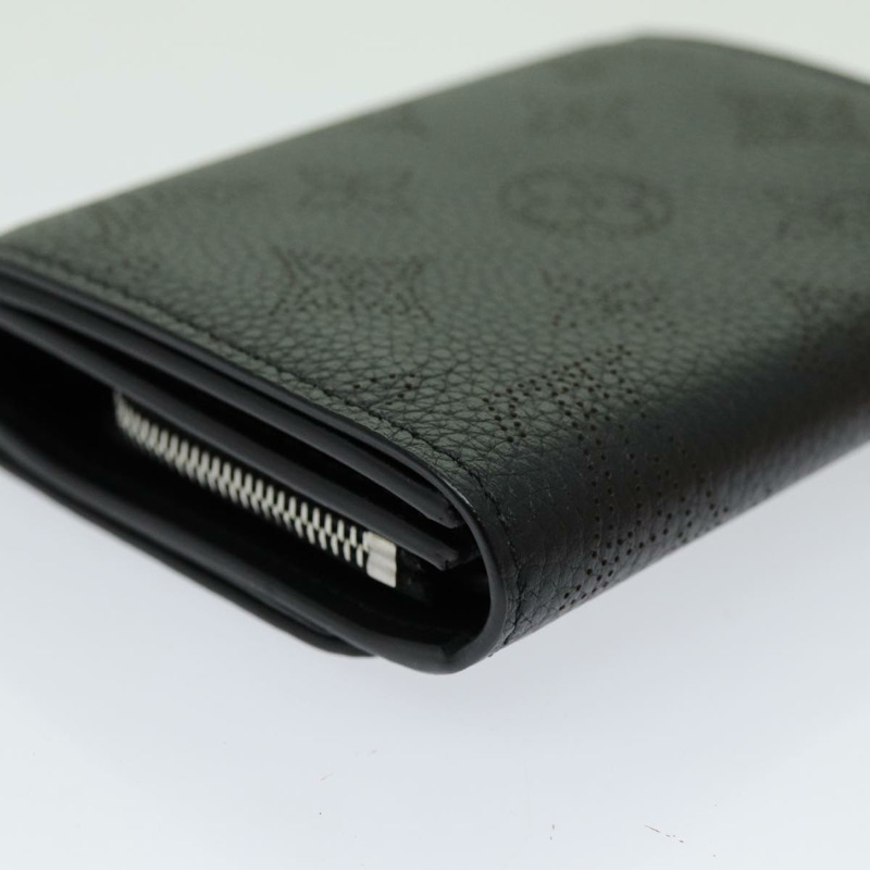 【日本直送】路易威登 Mahina Portefeuille Iris Compact Wallet Noir M62540 LV Auth 70838M-16