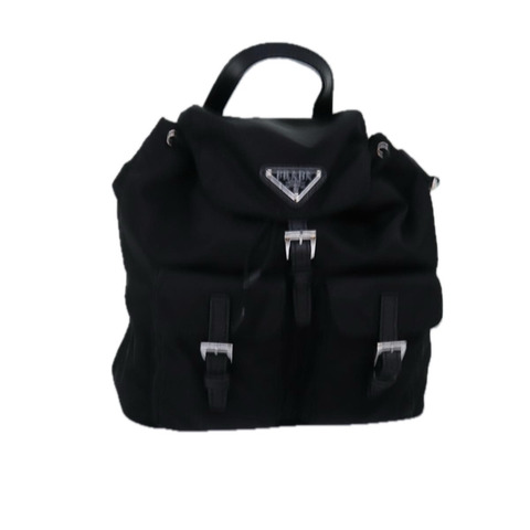PRADA 尼龍黑色鏈條單肩包 正品 74455M