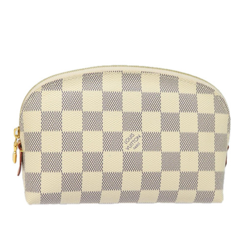 路易威登 Damier Azur Pochette 化妝包 PM N60024 LV Auth 77924M