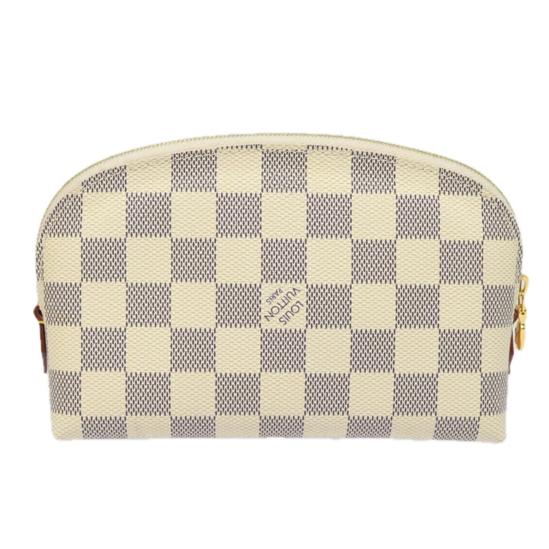 【日本直送】路易威登 Damier Azur Pochette 化妝包 PM N60024 LV Auth 77924M-1