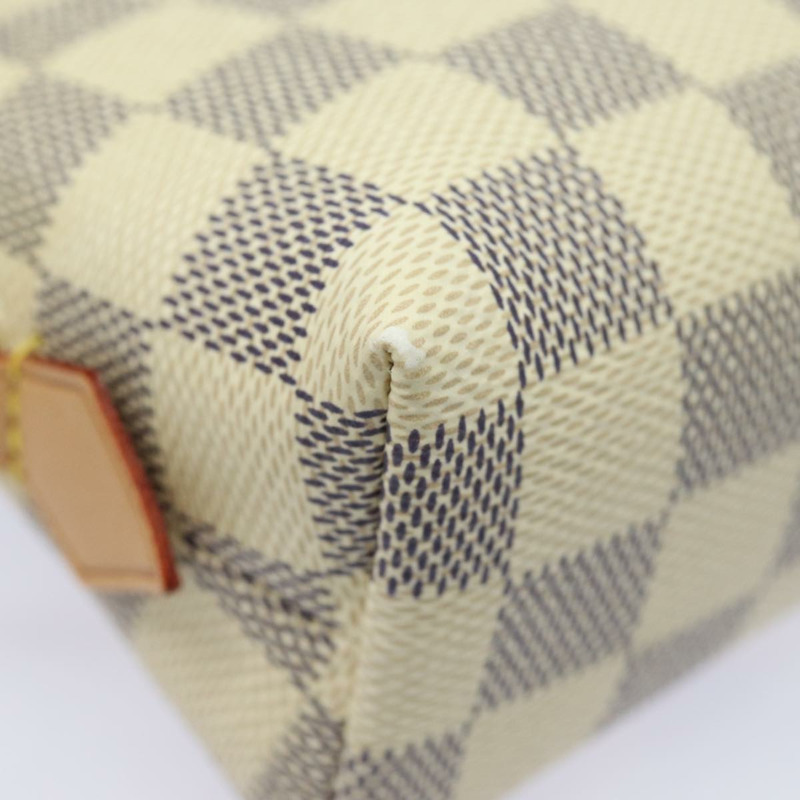 【日本直送】路易威登 Damier Azur Pochette 化妝包 PM N60024 LV Auth 77924M-6
